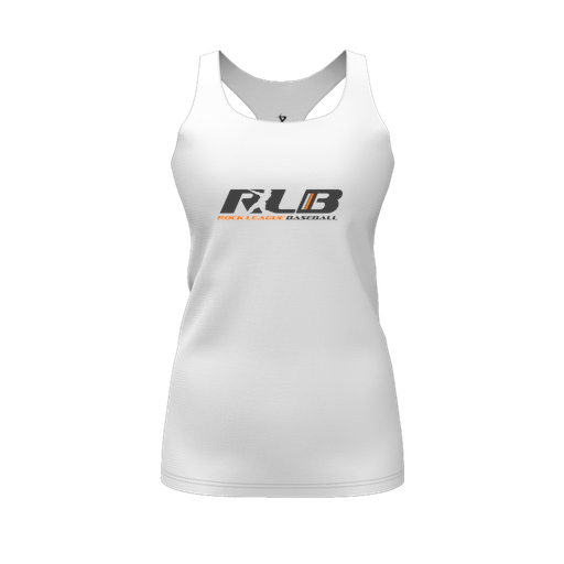 [FT0TRBWH-FYS-LOGO1] Decker Racerback Tank Top (Female Youth S, White, Logo 1)