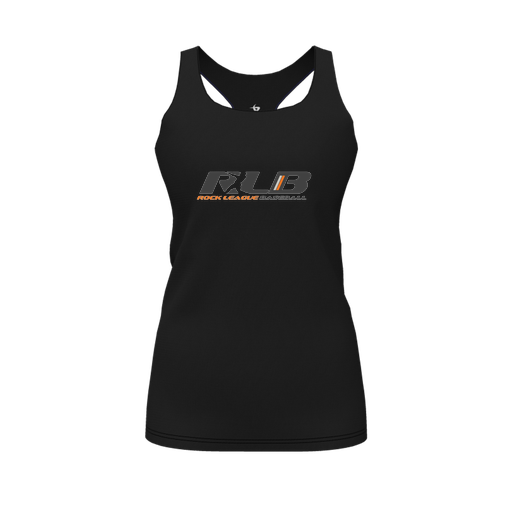 [CUS-DFW-RCBK-PER-BLK-FYS-LOGO1] Racerback Tank Top (Female Youth S, Black, Logo 1)