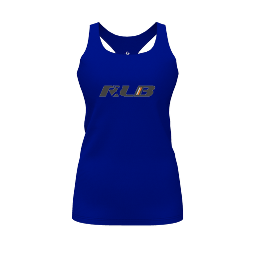 [FT0TRBRY-FYS-LOGO2] Decker Racerback Tank Top (Female Youth S, Royal, Logo 2)