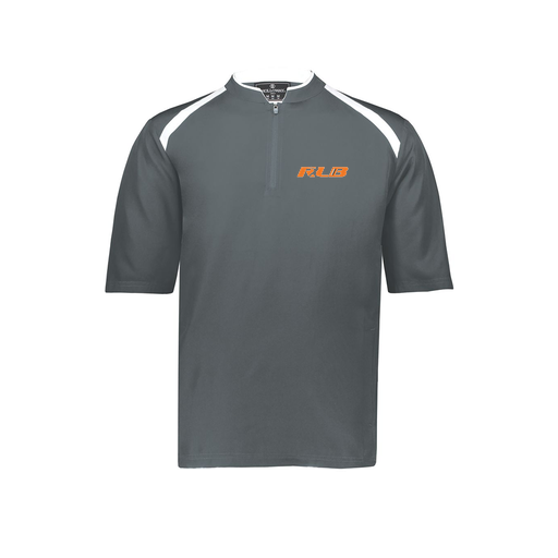 [229581-AS-GRY-LOGO3] Men's Dugout Short Sleeve Pullover (Adult S, Gray, Logo 3)