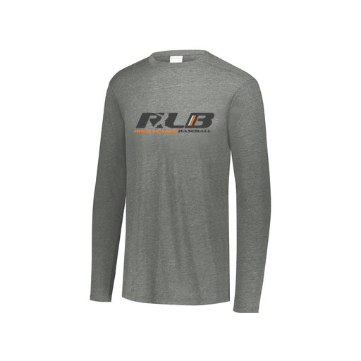[FTLCUBGY-YS-LOGO1] Decker Youth Tri-Blend T-Shirt - Long Sleeve (Youth S, Gray, Logo 1)